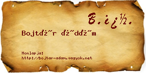 Bojtár Ádám névjegykártya