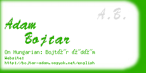 adam bojtar business card